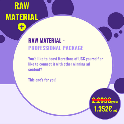 UGC RAW MATERIAL - Professional Package
